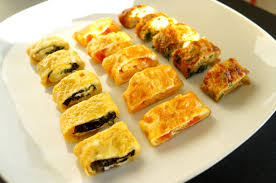 This omelette is slightly salty and not overloaded with ingredients. Three Different Styles Egg Rolls Korean Basic Tomato Cheese Seaweed ê³„ëž€ë§ì´ Catherine1ee