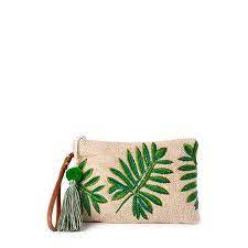 Time And Tru Time And Tru Embroidered Leaf Pouch Walmart Com Embroidered Leaves Embroidered Pouch