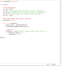 Phonespell says they don't record your phone number, but to be safe, leave off the area code. How To Make A Python Program That Allows The User To Chegg Com