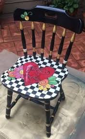 Pin By Trish Mitobe On Hand Painted Seating Whimsical Painted Furniture Funky Painte Whimsical Painted Furniture Funky Painted Furniture Whimsical Furniture