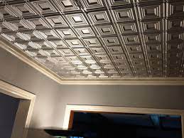 The ceiling should be dry. Dimensional Squares Faux Tin Ceiling Tile Glue Up 24 X24 153 Idea Library