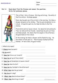 Fred The Fireman Reading Comprehension Reading Comprehension Worksheets Reading Comprehension Lessons Reading Comprehension Passages