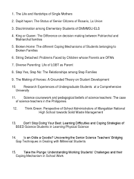Jun 28, 2021 · some common research paper topics include abortion, birth control, child abuse, gun control, history, climate change, social media, ai, global warming, health, science, and technology. Sample Titles For Qualitative Research
