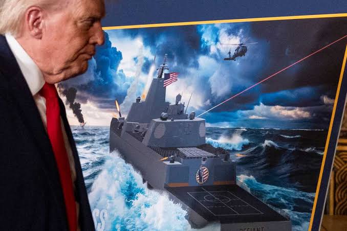 Trump announces plans for a new Navy warship and 'Golden Fleet' : NPR