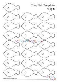 These are a few fish patterns that you can cut out and decorate, or even trace to use in all your craft work. Tiny Fish Template