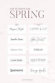 10 Fresh Font Finds For Your Brand This Spring Haute Stock Styled Stock Photography Best Script Fonts Styled Stock Photography Graphic Design Tips