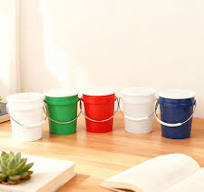 For Approved 20Ltr Empty Paint Pail Paint Plastic Bucket with Plain Lid Virgin PP ISO9001 Certified
