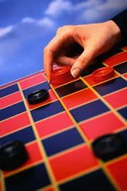 I found the expression check and mate! in the following sentence describing furious exchange of google ngram registers check and mate at an average 0.00000006 incidence level since circ 1850. Checkmate For Checkers Nature News