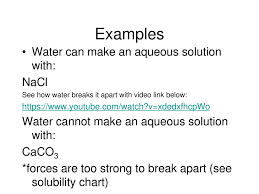 why can we make so many aqueous solutions ppt download