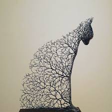 5 out of 5 stars. Hollow Animal Sculptures Formed From Metallic Tree Branches Design Swan