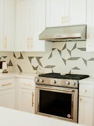 Black And White Cement Tile Backsplash Hex Clip Cement Backsplash Tile Contemporary Kitchen Design Contemporary Kitchen Interior Design Kitchen