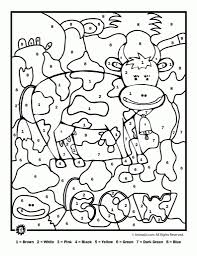 Farm Cow Animal Color By Number Coloring Page To Print For Kids Letscolorit Com Color By Numbers Coloring Books Coloring Pages