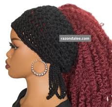 Chunky Loc Tube Sleeve Dread Tube Open Back Dreadlocks Beanie With Open  Back by Razonda Lee Razondalee Choose a Color