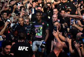 Israel adesanya reacts with ufc.com after his unanimous decision victory over middleweight marvin vettori at ufc 263: Ufc 243 Israel Adesanya S Walk Was Epic But Not The Best