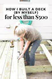 Quickly print your plans or email them to your favorite simply print out the supplied building materials list and take it to your local home building supplies store… they'll supply you with an up to the minute cost. How I Built My Diy Floating Deck For Less Than 500 Pretty Passive