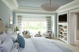 This modern bedroom is a rich buffet of bright textures, with a yellow patterned wall detail grabbing attention from behind the bed. Inspiring Built In Bookshelves For More Functional Storage