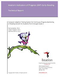Istation S Indicators Of Progress Isip Early Reading