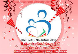 Oleh itu, 'guru pemacu transformasi pendidikan' merupakan tema yang dipilih bagi sambutan hari guru seluruh malaysia pada tahun 2018. 6 Q Us1hzgdvem