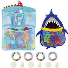 If necessary, please contact our support team if you need further assistance. Buy Free Swimming Baby Shark Bath Toy Organizer Set Of 2 Quick Drying Mesh Net For Toddler Bathtub Games Holder Large Online In Taiwan B08j81wzy6