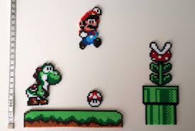 Super Mario Hama Mini Beads By Mariebrode Artisanat Geek Perle A Repasser Modeles Perle