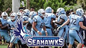 Quarterback jazmin rhoden, 2018 flag football player of the year, joins amanda greaser as a keiser seahawk. Keiser University Keiseru Seahawks Football Home Win Vs Reinhardt U Facebook