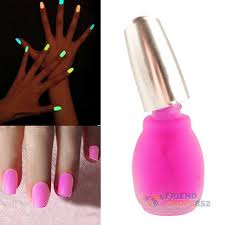 If you're having trouble getting it all out, you can also cut the top end of the glow. F9s Fluorescent Neon Nail Polish Glow In Dark Lacquer Nail Varnish Rose Carmine Diy Makeup And Nails