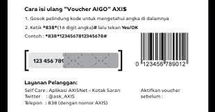 Cara memasukan nomor voucher axis. Cara Isi Voucher Axis Aigo Paket Data Internet Terbaru Semutimut Tutorial Hp Dan Komputer Terbaik