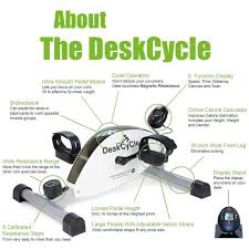 This machine was created for use by senior citizens and those who have a desk job or are unable to move around much. Deskcycle Canada The Best Original Deskcycle Under Desk Pedal Exerciser Helps To Get Exercise During The Workday Without Leaving Your Workstation Smooth And Quiet To Operate Because Of The