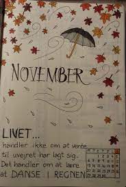Bullet Journal November Forside Bullet Journal November Layout Bullet Journal Month Bullet Journal Inspiration