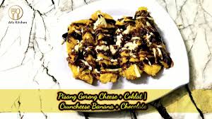 Letakkan sepotong pisang di atasnya. Cara Buat Pisang Goreng Rangup Cheese Coklat Cruncheese Banana Chocolate Malaysia Fried Banana Youtube