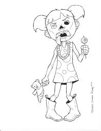 Zombies coloring page with few details for kids. Zombie Coloring Page Disney Coloring Pages Fall Coloring Pages Cute Coloring Pages