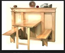 Fold Away Dining Table And Bench Space Saving Foldable Dining Table Wall Mounted Folding Table Living Room Table