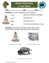 Here S A Very Simple Page Appropriate For Ell Students To Use When Studying Native American Social Studies Social Studies Worksheets Social Studies Education