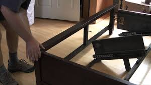 Wooden king size bed modern platform bed platform beds king bed frame bed base banquette wood beds bed plans how to make bed. How To Assemble A Wood Bed Frame Youtube