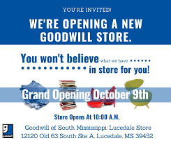 As couponxoo's tracking, online shoppers can recently get a save of 50% on. Goodwill Industries Of South Ms On Twitter Mark Your Calendars For October 9th We Are Opening A New Goodwill Store In Lucedale Ms The First 25 Customers Will Receive A 50 Off