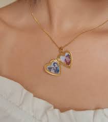 Gold Vintage Heart Locket Necklace Evil Eye Necklace Gold Locket Necklace Vintage Gold Locket Necklace