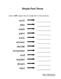 This Worksheet Is A Comprehensive Introduction To Simple Past Tense It Includes Basic Trans Simple Past Tense Worksheet Simple Past Tense Past Tense Worksheet