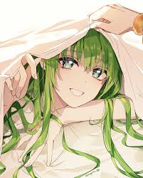 To place the ears draw a horizontal line through the middle of the head. Wallpaper Fate Series Fate Grand Order Anime Boys Long Hair 2d Smiling White Bed Sheets Messy Hair Enkidu Fgo Green Eyes Green Hair Looking At Viewer Vertical Fan Art 1517x1885