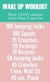 Pin By Jill Halfmann Sisk On Fitness Motivation Wake Up Workout Burn 1000 Calories Calorie Workout