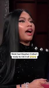 She’s so funny 😭😭 #nickiminaj #stephencolbert #nickiminajfunny  #funnymoments #fypage