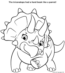 Paw patrol moto pups coloring pages. Triceratops Dinosaur From Paw Patrol Dino Rescue Coloring Pages Printable