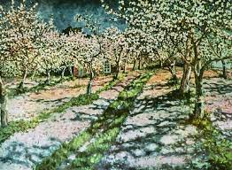 Vincent Van Gogh Artist Belsky Bloomy Apple Garden 1936 Apple Garden Impressionism Art Van Gogh