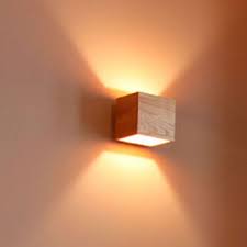 Brightening up your home with an interesting and unique wall sconce might be the touch you need to the pendant lamp then hangs down and provides light accordingly when it is switched on. Dimensions 75 60 60mm 3w Led Wall Sconce Up Down Light Fixture Porch Hotel Hall Cafe Night Wall Lamp Design Wall Lights Bedroom Wooden Pendant Lighting