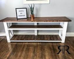 Rustic X Console Table With Shelves Sofa Table Entryway Etsy In 2020 Furniture Projects Rustic Furniture Wood Furniture Diy