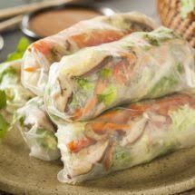 Ma Recette Du Jour Rouleaux De Printemps Au Poulet Sur Recettes Net Rouleau De Printemps Poulet Recettes De Cuisine Recette De Rouleau De Printemps