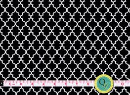 Black And White Geometric Fabric By The Yard Designer Fabric By The Yard Black And White Lattice Fabric Modern Geometric Fabric Black And White Fab Quatrefoil Fabric Moroccan Fabric Black And White Fabric