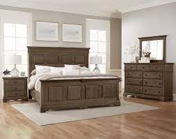 Log bedroom sets brilliant rustic pine bedroom furniture bassett. Vaughan Bassett Heritage 2pc Mansion Bedroom Set In Cobblestone Oak