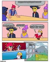 All content must be directly related to brawl stars. Colt For Nerf Brawlstars