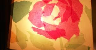 i decoupaged a thrift store lamp shade with tissue paper fast and fun project for a cold wintery day decoupage lamp art folder art projects