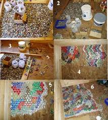 Self Taught Artist Bottle Cap Floor Bottle Cap Crafts Bottle Cap Projects Bottle Cap
